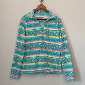 Chubbies Jackets \u0026 Coats | Chubbies The Flame Commander Fleece Quarter Zip Pullover Jacket Aztec Size Small | Color: Blue/Pink | Size: S | Brynna519's